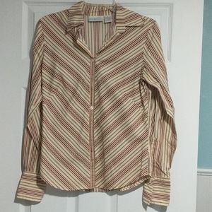 Worthington Women's Stripped Blouse